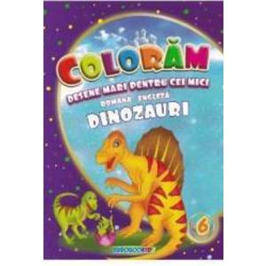 Coloram desene mari pentru cei mici Dinozauri imagine