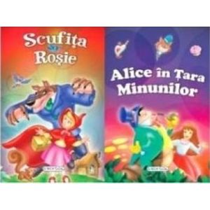 2 Povesti Scufita Rosie si Alice in Tara Minunilor imagine