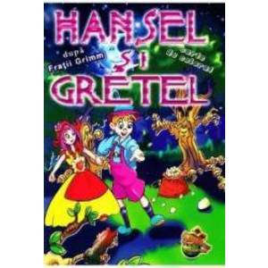 Hansel si Gretel dupa Fratii Grimm - Carte de colorat imagine