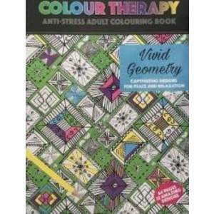 Colour Therapy Vivid Geometry - Carte de colorat pentru adulti imagine