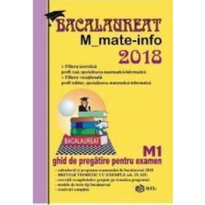 Bac 2018 M Mate-info M1 Ghid de pregatire pentru examen - Maria Elena Panaitopol imagine