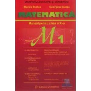 Manual matematica Clasa 11 M1 - Marius Burtea Georgeta Burtea imagine