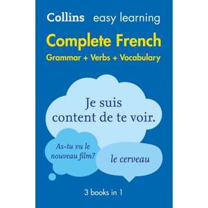 Easy Learning Complete French Grammar, Verbs and Vocabulary (3 Books in 1) imagine