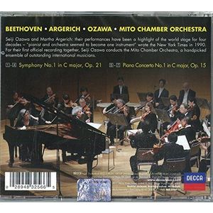 Beethoven: Symphony - Piano Concerto in C | Mito Chamber Orchestra, Martha Argerich, Seiji Ozawa imagine