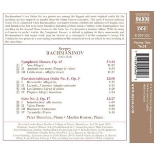 Rachmaninov - Works for Two Pianos | Sergey Rachmaninov, Martin Roscoe, Peter Donohoe imagine