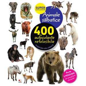 Animale sălbatice. 400 de autocolante refolosibile imagine