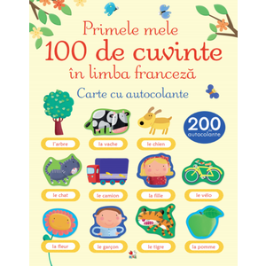 Primele mele 100 de cuvinte în limba franceză. Carte cu autocolante imagine