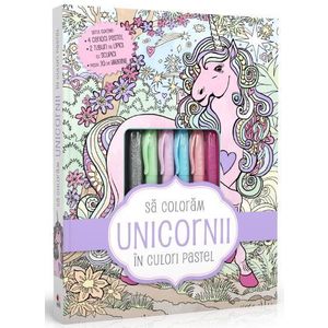 Să colorăm unicornii în culori pastel imagine