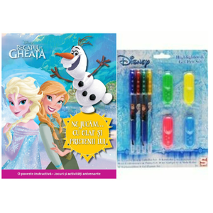 Set carte + jucărie - Disney Highlighter & Gel Pen imagine