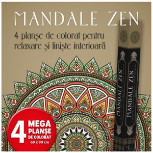 Mandale Zen. 4 planșe de colorat pentru relaxare și liniște interioară imagine