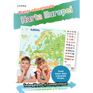 Harta Europei. Planșe educaționale imagine