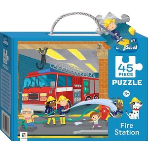 Junior Jigsaw 45 Piece Puzzle. Fire Station imagine