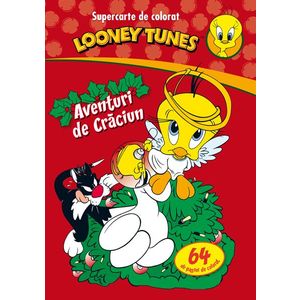Looney Tunes. Aventuri de Crăciun. Supercarte de colorat imagine