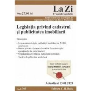 Legislatia privind cadastrul si publicitatea imobiliara Act. 13.01.2020 imagine