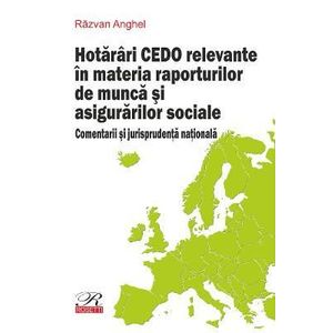 Hotarari CEDO relevante in materia raporturilor de munca si asigurarilor sociale - Razvan Anghel imagine