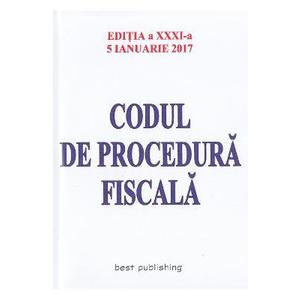 Codul de procedura fiscala Act. 5 Ianuarie 2017 imagine