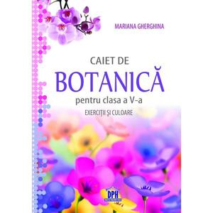 Caiet de Botanică pentru clasa a V-a - Exerciții și culoare imagine
