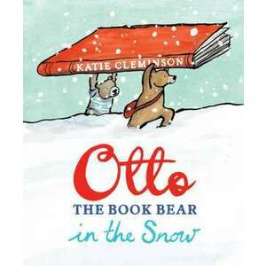 Otto the Book Bear in the Snow imagine