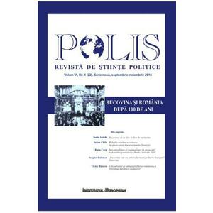 Polis Vol. 6 Nr. 4 (22). Serie noua. Septembrie-noiembrie 2018. Revista de stiinte politice imagine