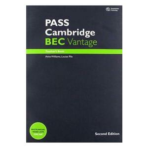 PASS Cambridge BEC Vantage: Teacher's Book + Audio CD - Marjorie Rosenberg imagine