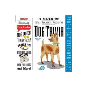 2020 a Year of Dog Trivia Colour Page-A-Day Calendar imagine