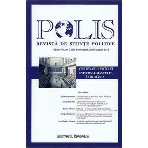 Polis Vol.7 Nr.3 (25). Serie noua. Iunie-august 2019. Revista de stiinte politice imagine