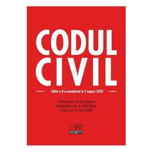 Codul civil Ed.8 Act. 9 august 2020 imagine