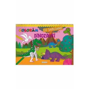 Coloram cu sabloane: Dinozauri imagine