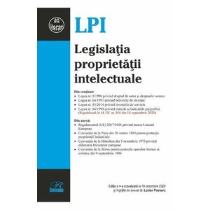 Legislatia proprietatii intelectuale Ed.4 Act. 18 octombrie 2020 imagine