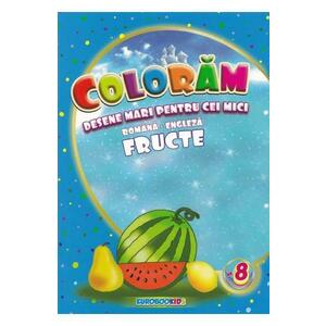 Coloram desene mari pentru cei mici: Fructe imagine