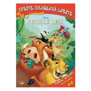 Disney: Regele Leu. Citeste, coloreaza, lipeste imagine