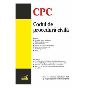 Codul de procedura civila. Actualizat 21 februarie 2021 imagine