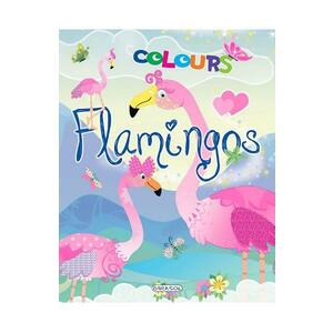 Flamingos colours: Bleu imagine