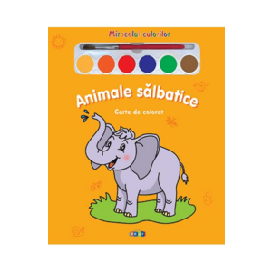 Animale salbatice - Miracolul culorilor - Carte de colorat imagine