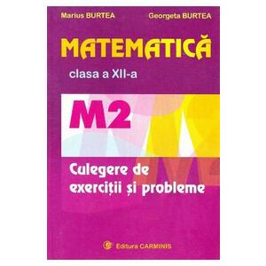 Matematica cls 12 M2 culegere de exercitii si probleme - Marius Burtea, Georgeta Burtea imagine
