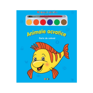 Animale acvatice - Miracolul culorilor - Carte de colorat imagine