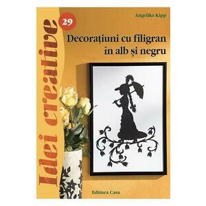Idei creative 29: Decoratiuni cu filigran in alb si negru - Angelika Kipp imagine