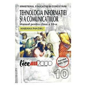 Tehnologia Informatiei si a Comunicatiilor - Clasa 10 - Manual - Mariana Pantiru imagine