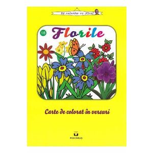 Florile - Carte de colorat in versuri imagine