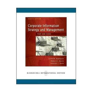 Corporate Information Strategy and Management: Text and Cases - Lynda M. Applegate imagine