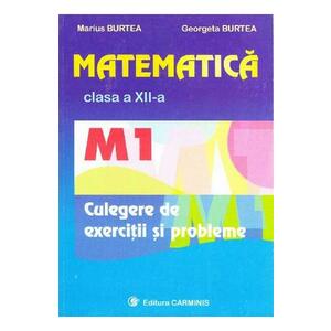 Matematica clasa 12 M1 culegere de exercitii si probleme - Marius Burtea, Georgeta Burtea imagine