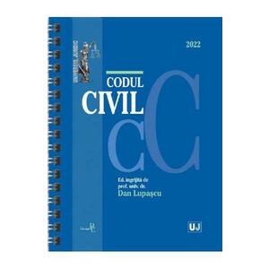 Codul civil Ianuarie 2022 - Editie spiralata imagine
