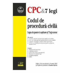 Codul de procedura civila. Actualizata 14 martie 2022 imagine