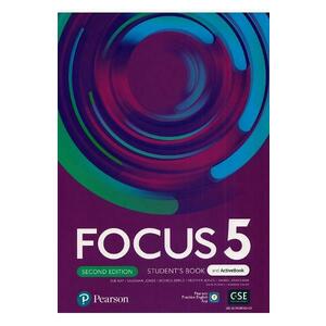 Focus 5 2nd Edition Student's Book + Active Book - Sue Kay, Vaughan Jones, Monica Berlis, Heather Jones, Daniel Brayshaw, Dean Russell, Amanda Davis imagine