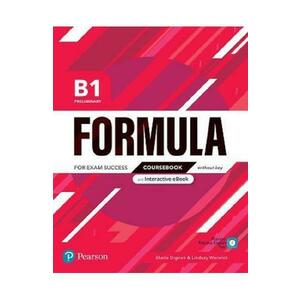 Formula B1 Preliminary Coursebook without key and Interactive eBook - Sheila Dignen, Lindsay Warwick imagine