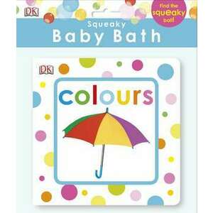 Squeaky Baby Bath Book Colours imagine
