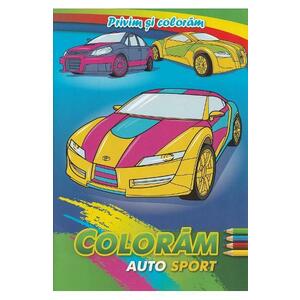 Coloram auto sport. Privim si coloram imagine