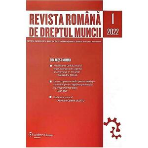 Revista romana de dreptul muncii Nr.1/2022 imagine