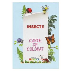 Insecte. Carte de colorat imagine