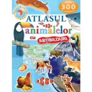 Atlasul animalelor cu abtibilduri imagine